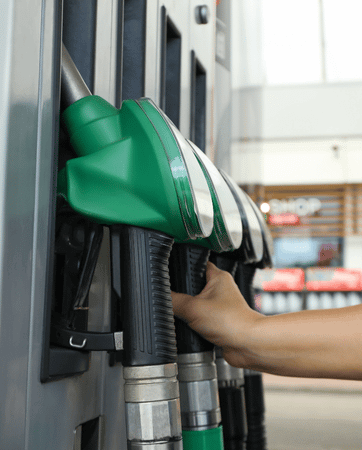 an array of pumps at the garage