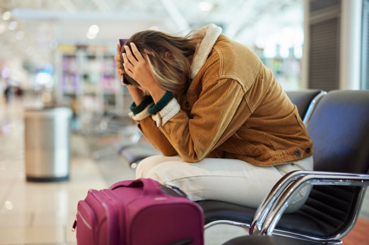Woman experiencing travel delays | Travel Insurance | An Post Insurance