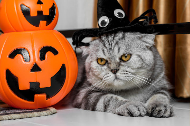 Cat wearing witch hat - Pet Insurance - An Post Insurance