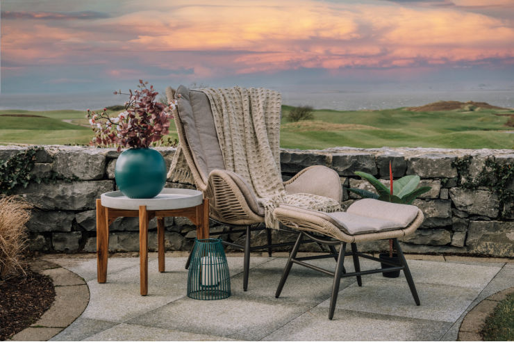 Outdoor chair and footstool | An Post Insurance