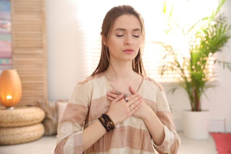 Woman meditating | Funeral Insurance | An Post Insurance