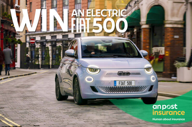 (Fiat CTA) Win an Electric Fiat 500 | An Post Insurance