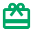 Green gift box icon with a bow on top.