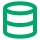 Green database storage icon.