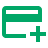Green credit card icon with plus sign.