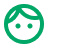 Green child face icon with hair.