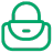 Green padlock icon in unlocked state.