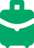 Green briefcase icon.