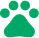 Green paw print icon.
