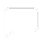 White speech bubble icon