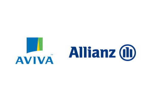 Home insurance providers in Ireland including Aviva and Allianz logos